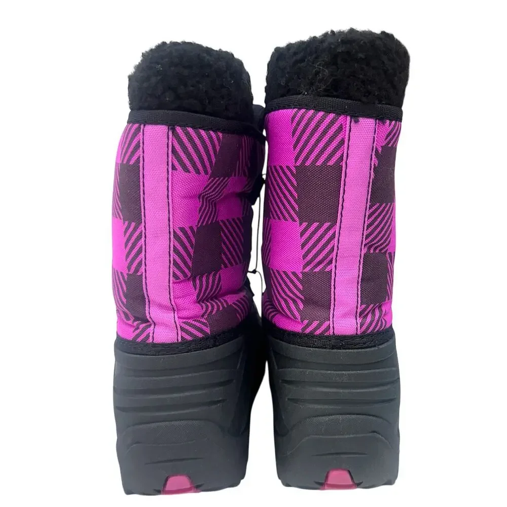 Ranger Cheshire Girls Winter Snow Boots Pink Plaid Size 7